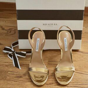 BRAND NEW - Soft Gold Aquazzura - So Nude Sandals